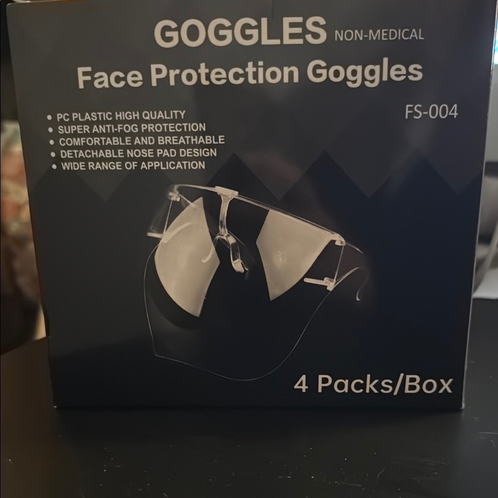 Face Protection Goggles - 3 Pack